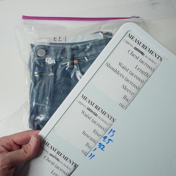 CLOSED ITALY Mens Unity Slim Jeans Blue Denim‎ Distressed 32 Premium $280 Casual - Picture 11 of 14